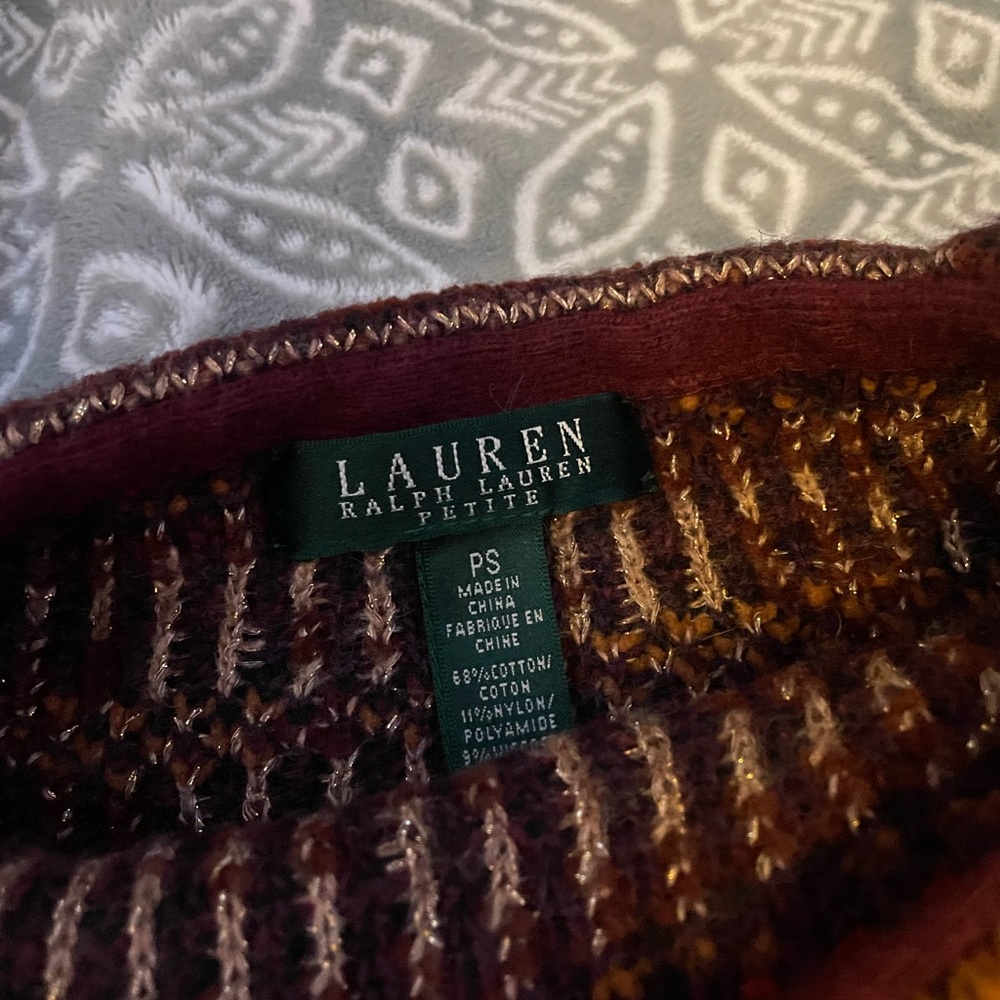 Lauren by Ralph Lauren Cotton Sweater Size Petite Small